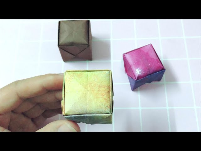 精致的沙发凳折纸,芭比娃娃的沙发凳,手把手教你折出来
